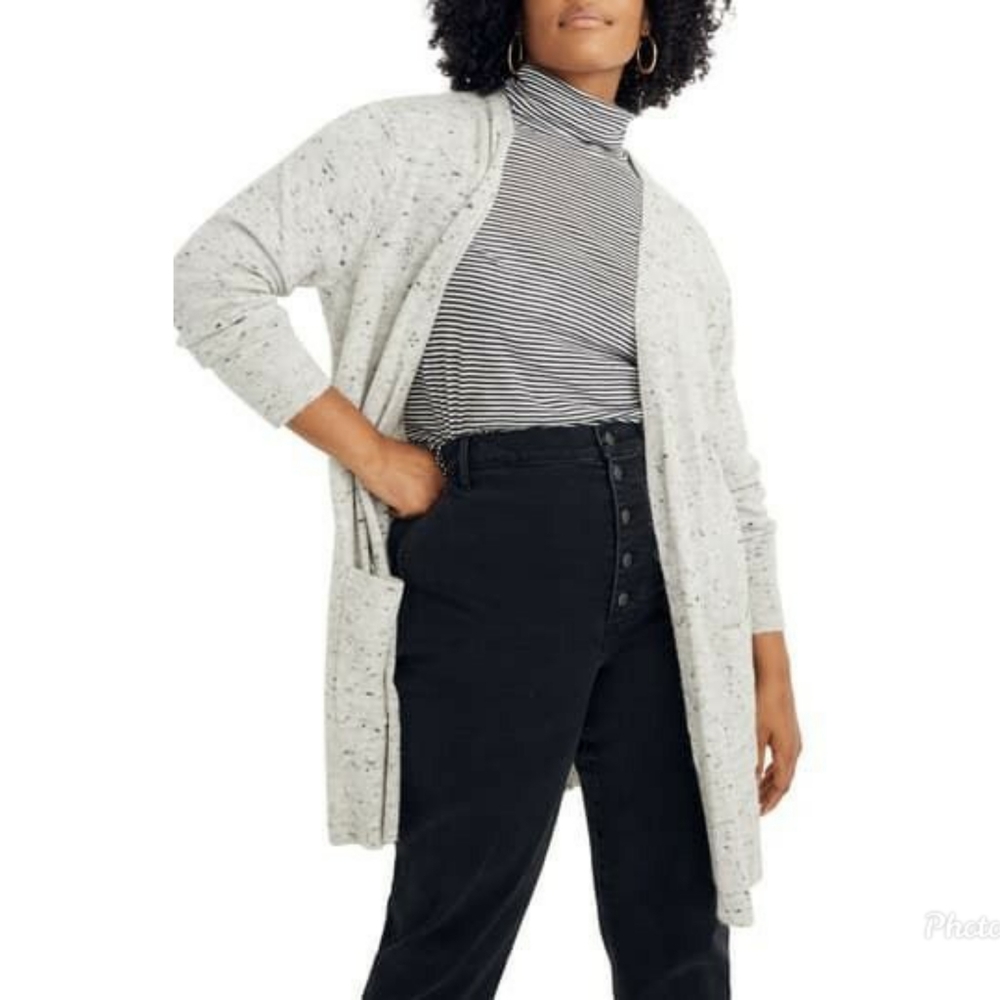 Madewell Speckled Cream Cardigan